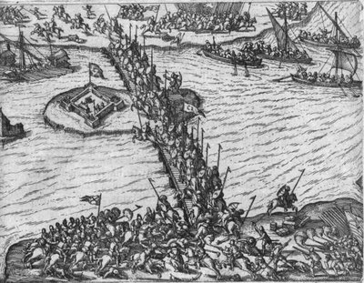 Sigismund Báthory Defeating the Turks at Giurgiu, October 1595 by Johann Adam Lonicer